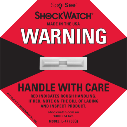ShockWatch fra Elcon Broker L 47 - ShockWatch rød