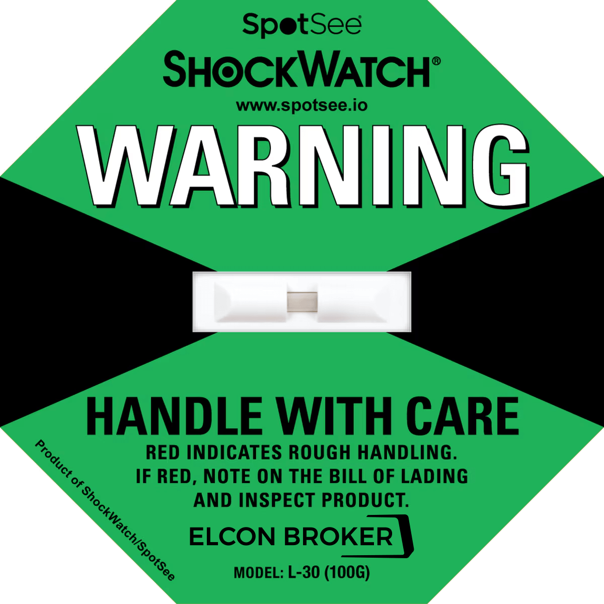 Grønt ShockWatch merke - model L30