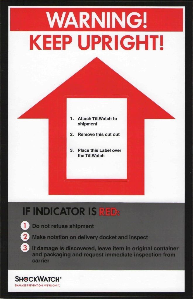 TiltWatch XTR folgeetikett
